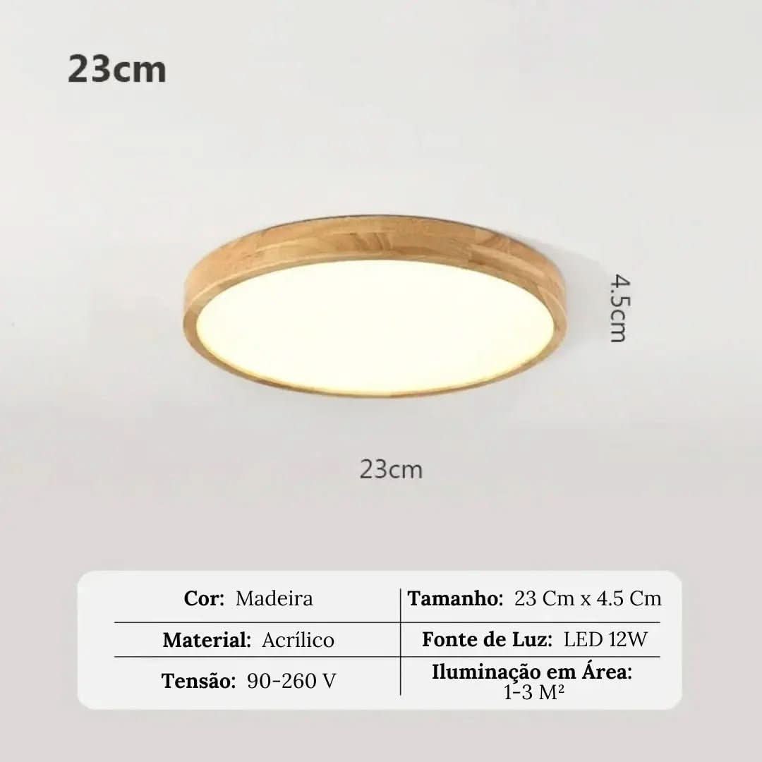 Luminária Led Redondo Moderno Plafon de Teto - Ilumine Seu Ambiente com Elegância - Morada Serena