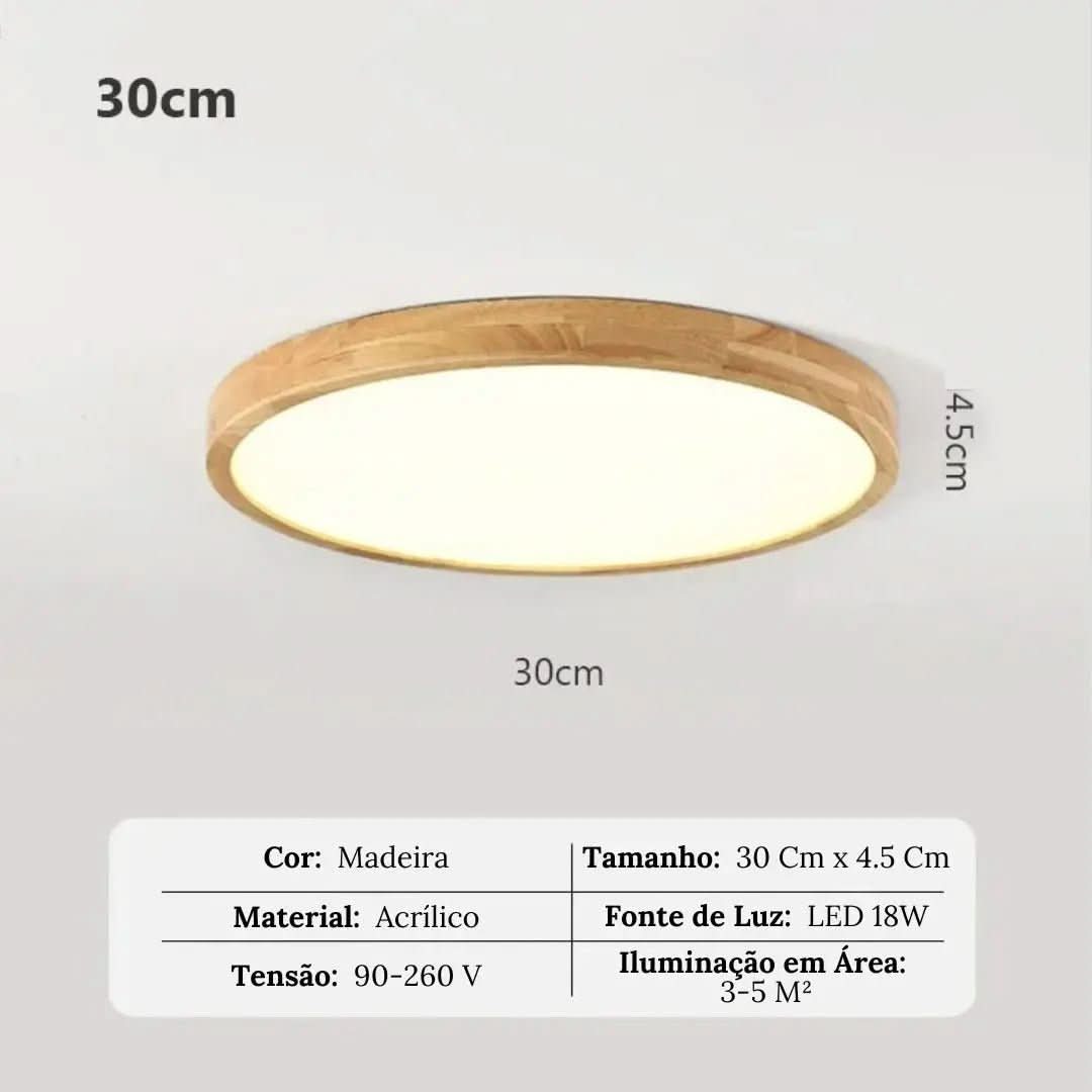 Luminária Led Redondo Moderno Plafon de Teto - Ilumine Seu Ambiente com Elegância - Morada Serena