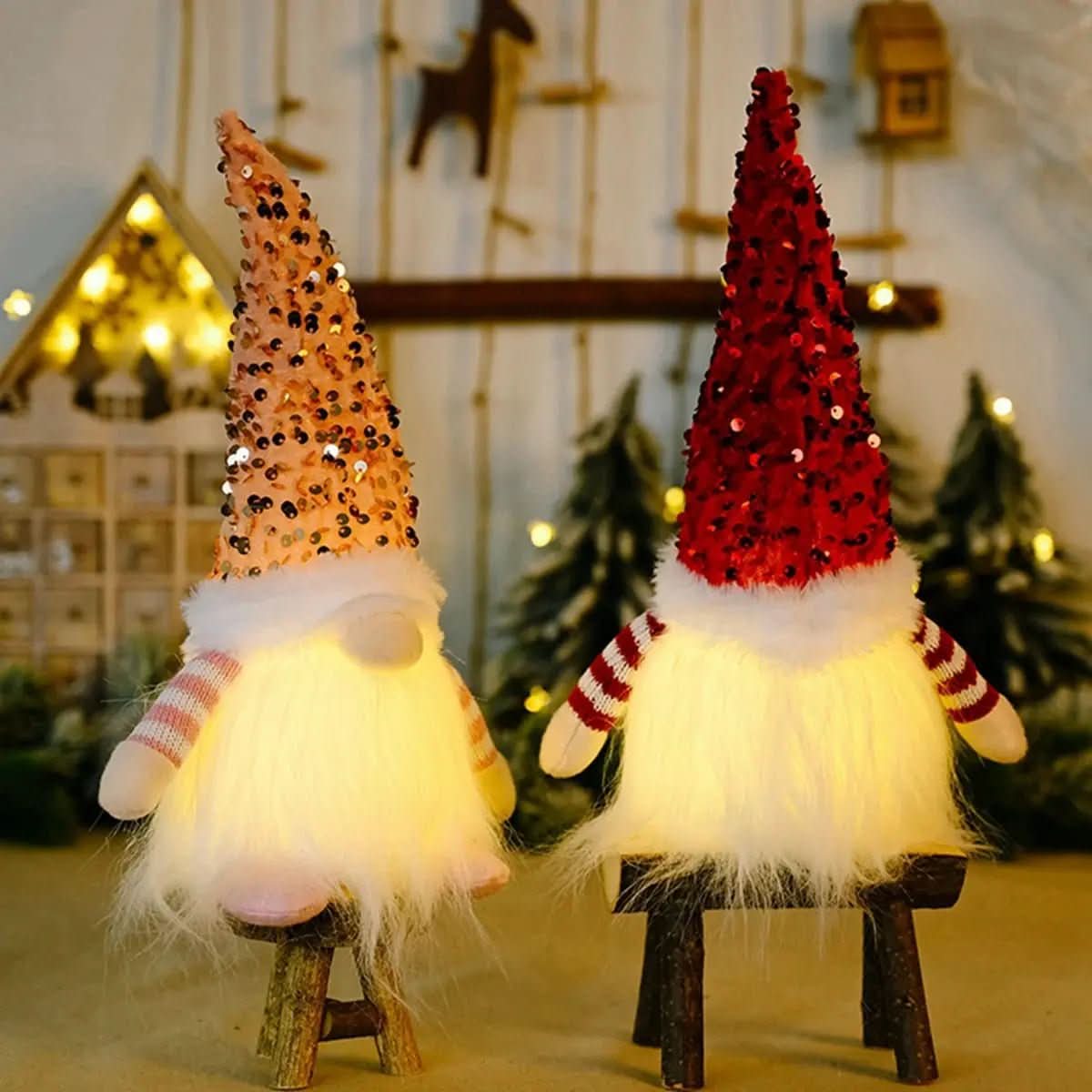 Decoração Natalina Elfos Luminosos Natal Decoração - Morada Serena