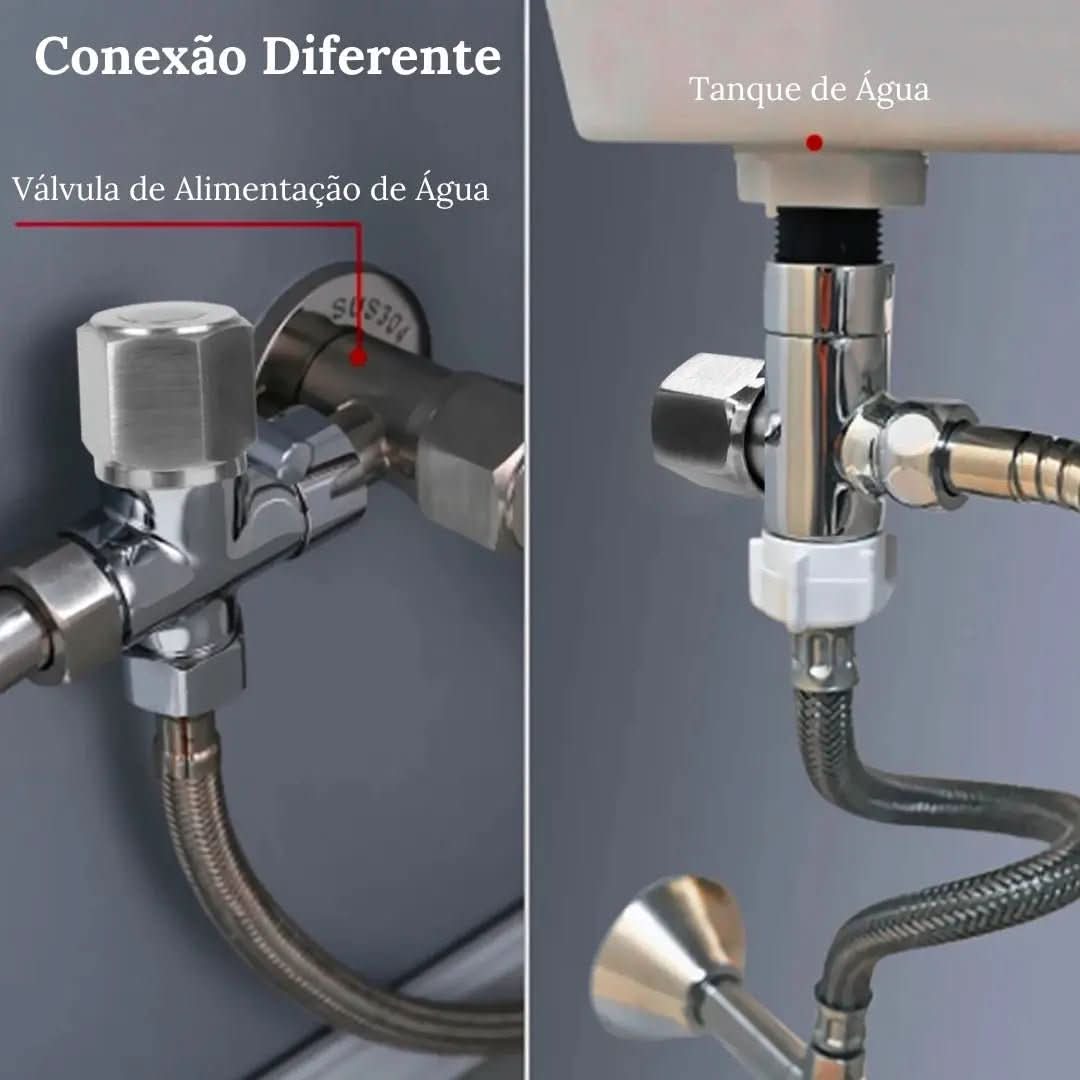 Ducha Higiênica Para Banheiro Modelo Cromado - Morada Serena