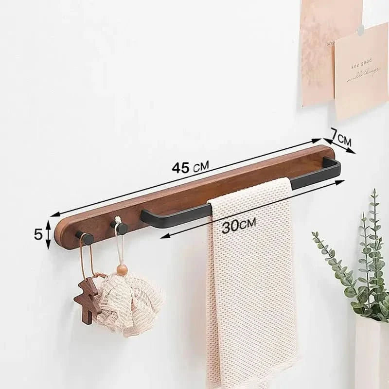 Porta Toalha para Banheiro Estilo Rústico - Elegância e Funcionalidade para Seu Banheiro - Morada Serena