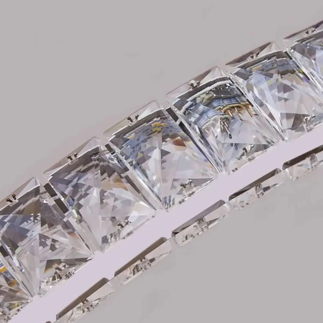 Lustre Circular Cristal Moderno Pendente Para Sala De Jantar - Morada Serena