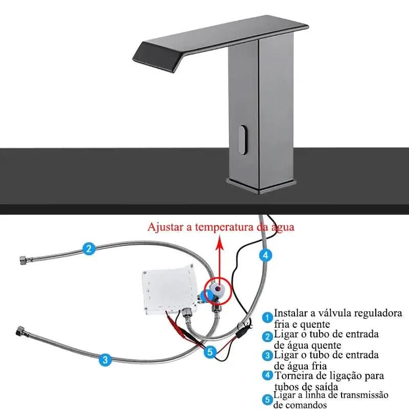 Torneira Elétrica Para Banheiro Com Sensor Touch Modelo Arion - Morada Serena