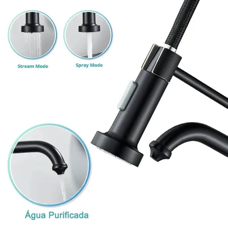 Torneira Para Cozinha Gourmet Monocomando Com Filtro Neptunus - Morada Serena