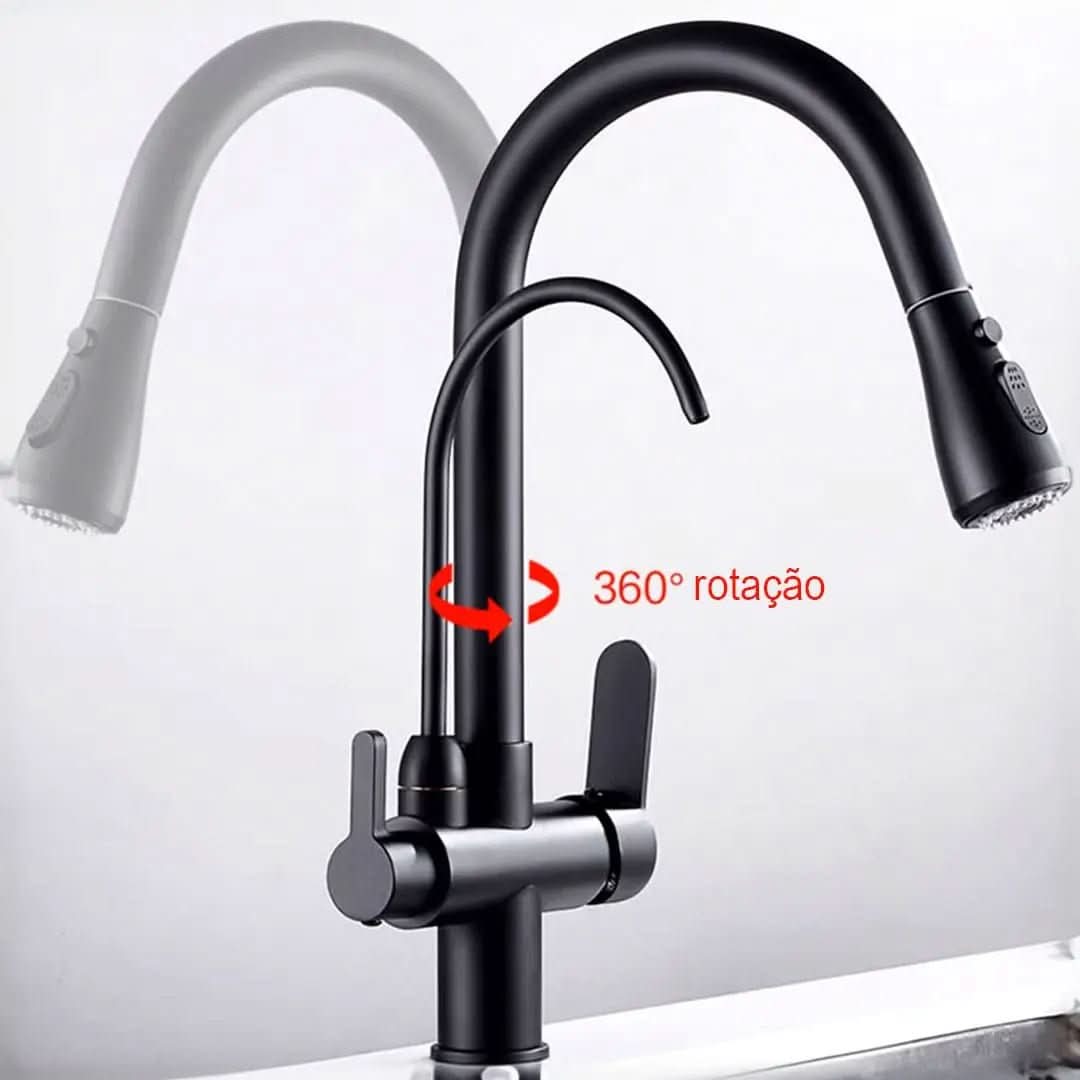 Torneira Touch Monocomando Para Cozinha Gourmet Com Filtro - Morada Serena