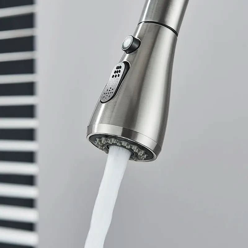 Torneira Monocomando Para Cozinha Níquel Escovado Com Extensor - Morada Serena