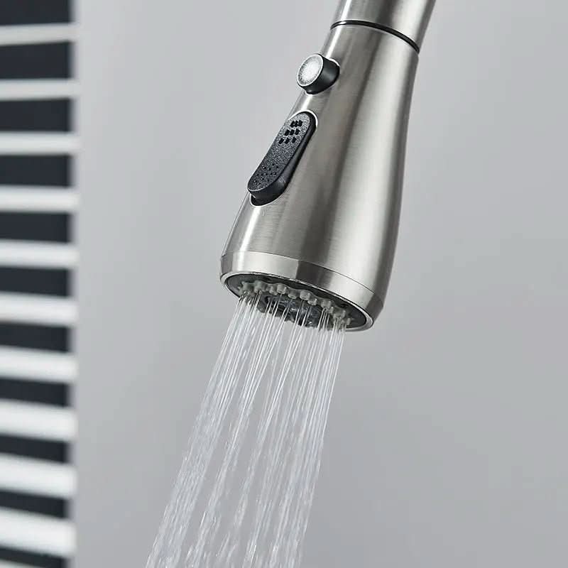 Torneira Monocomando Para Cozinha Níquel Escovado Com Extensor - Morada Serena
