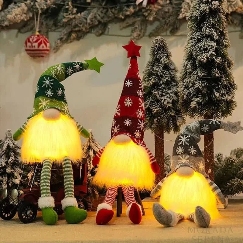 Decoração De Natal Gnomos Pernas Longas Enfeites Natalinos - Morada Serena