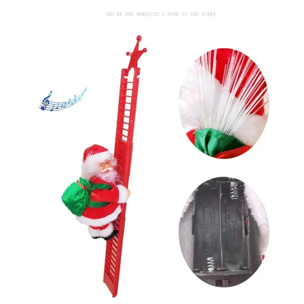 Enfeite Natalino Papai Noel Com Música - Morada Serena