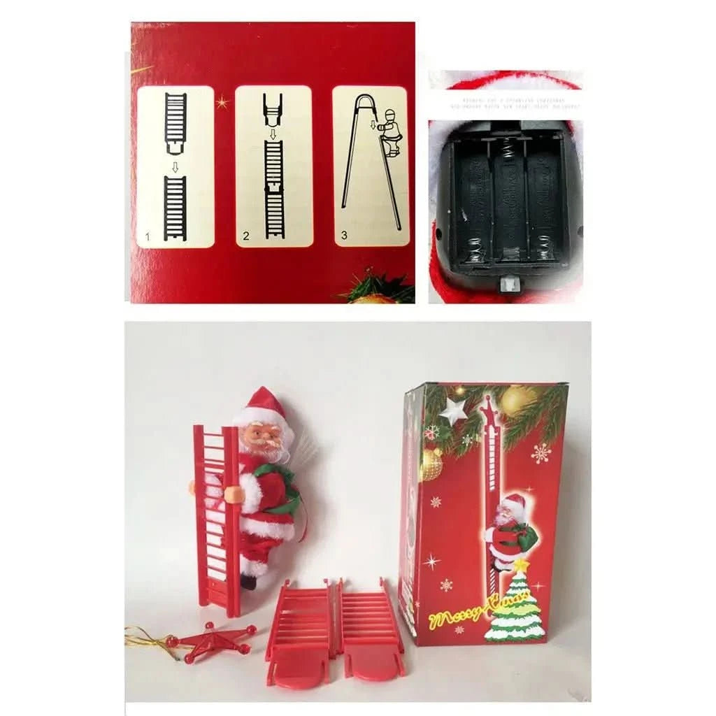 Enfeite Natalino Papai Noel Com Música - Morada Serena