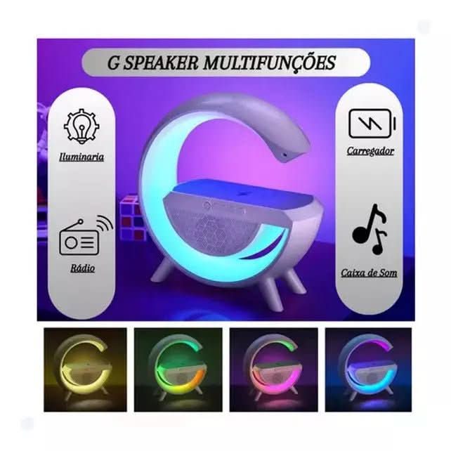 Luminária Inteligente De Mesa Smart G - Speaker - Morada Serena