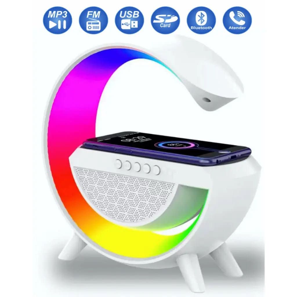 Luminária Inteligente De Mesa Smart G - Speaker - Morada Serena