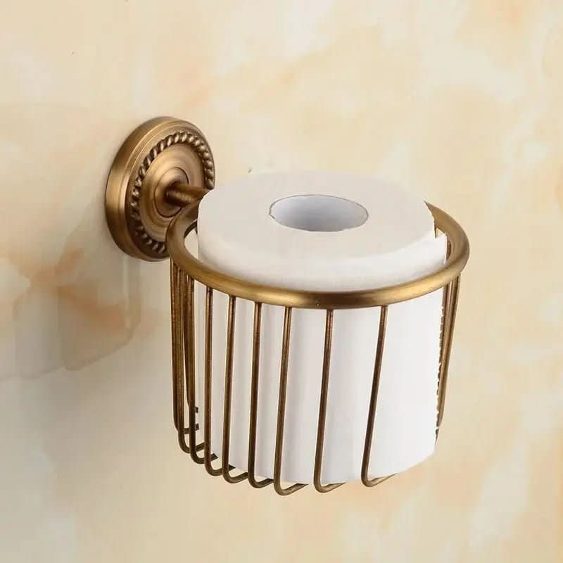 Conjunto de Acessórios de Banheiro Estilo Vintage - Elegância e Charme para Seu Banheiro - Morada Serena