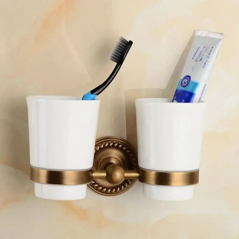 Conjunto de Acessórios de Banheiro Estilo Vintage - Elegância e Charme para Seu Banheiro - Morada Serena