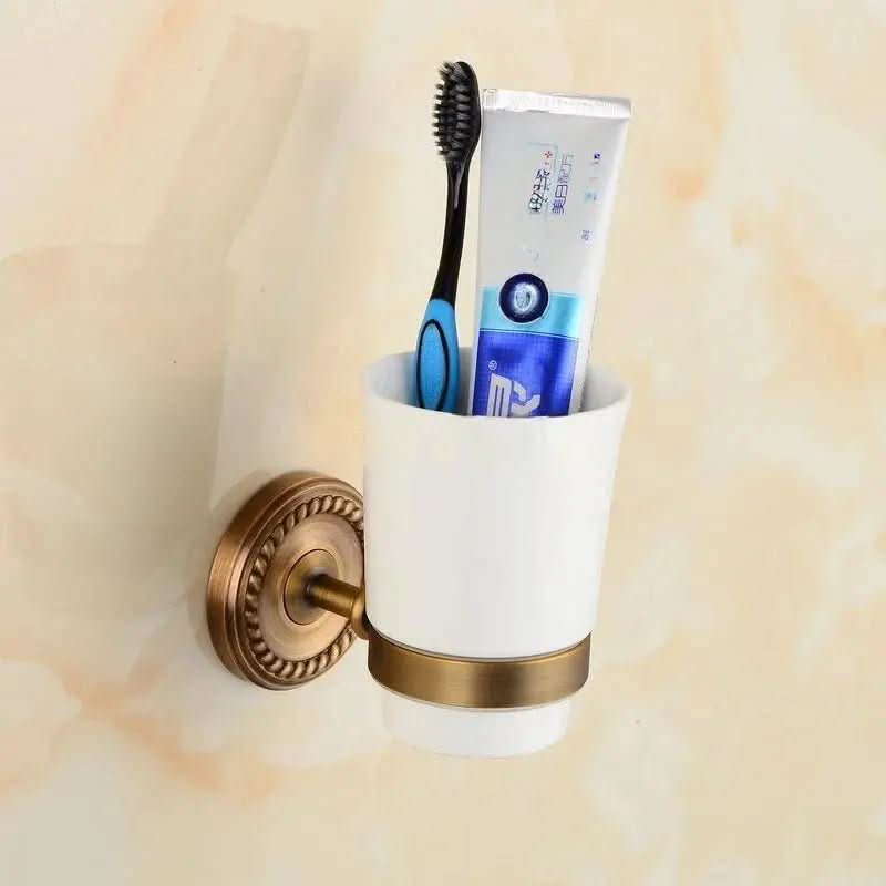 Conjunto de Acessórios de Banheiro Estilo Vintage - Elegância e Charme para Seu Banheiro - Morada Serena