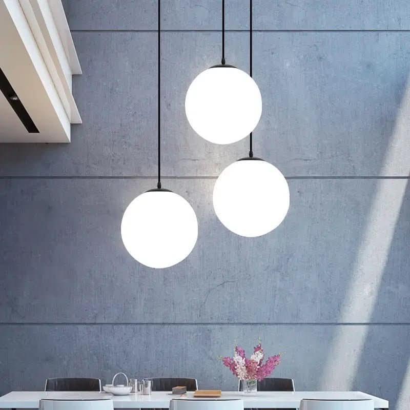 Luminária de Teto Globo Minimalista LED - Ilumine Seu Ambiente com Estilo Moderno - Morada Serena