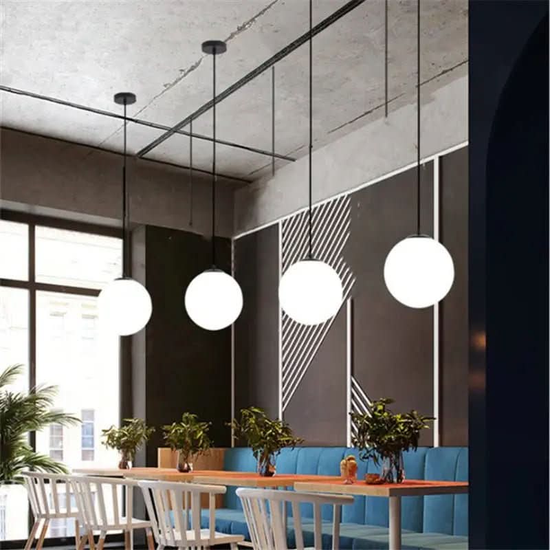 Luminária de Teto Globo Minimalista LED - Ilumine Seu Ambiente com Estilo Moderno - Morada Serena