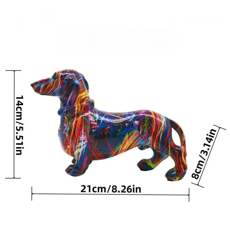 Estatueta Bulldog Abstrato - Morada Serena