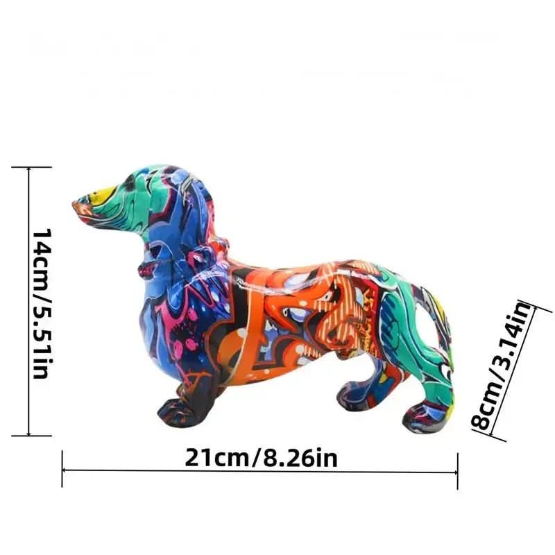 Estatueta Bulldog Abstrato - Morada Serena