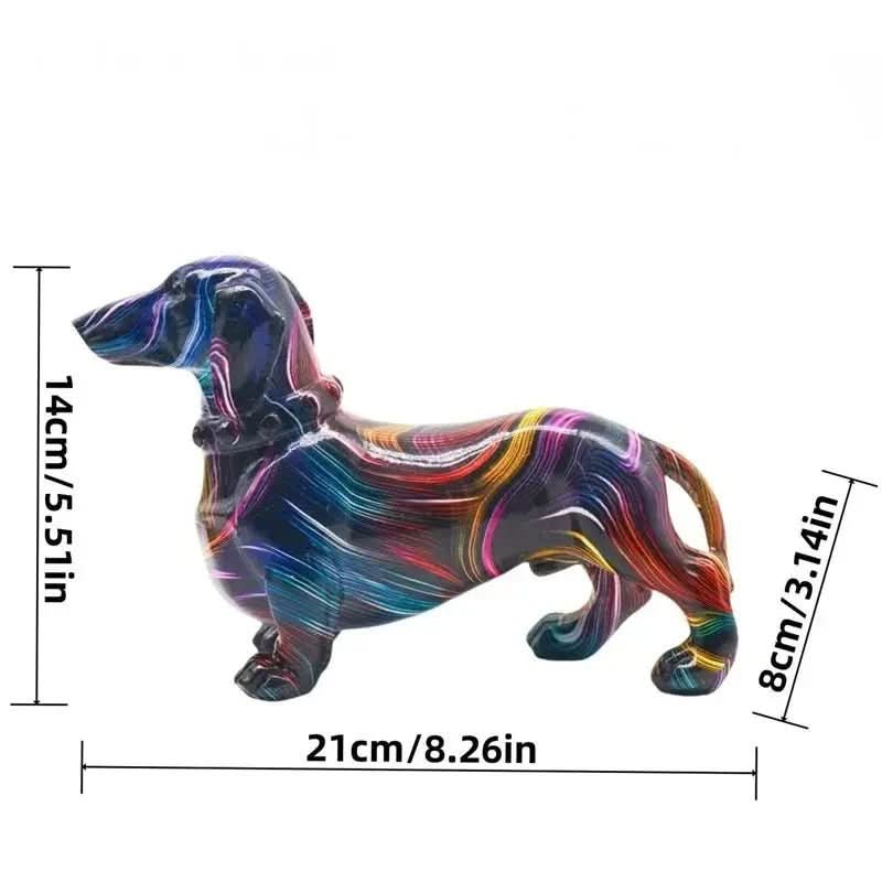 Estatueta Bulldog Abstrato - Morada Serena