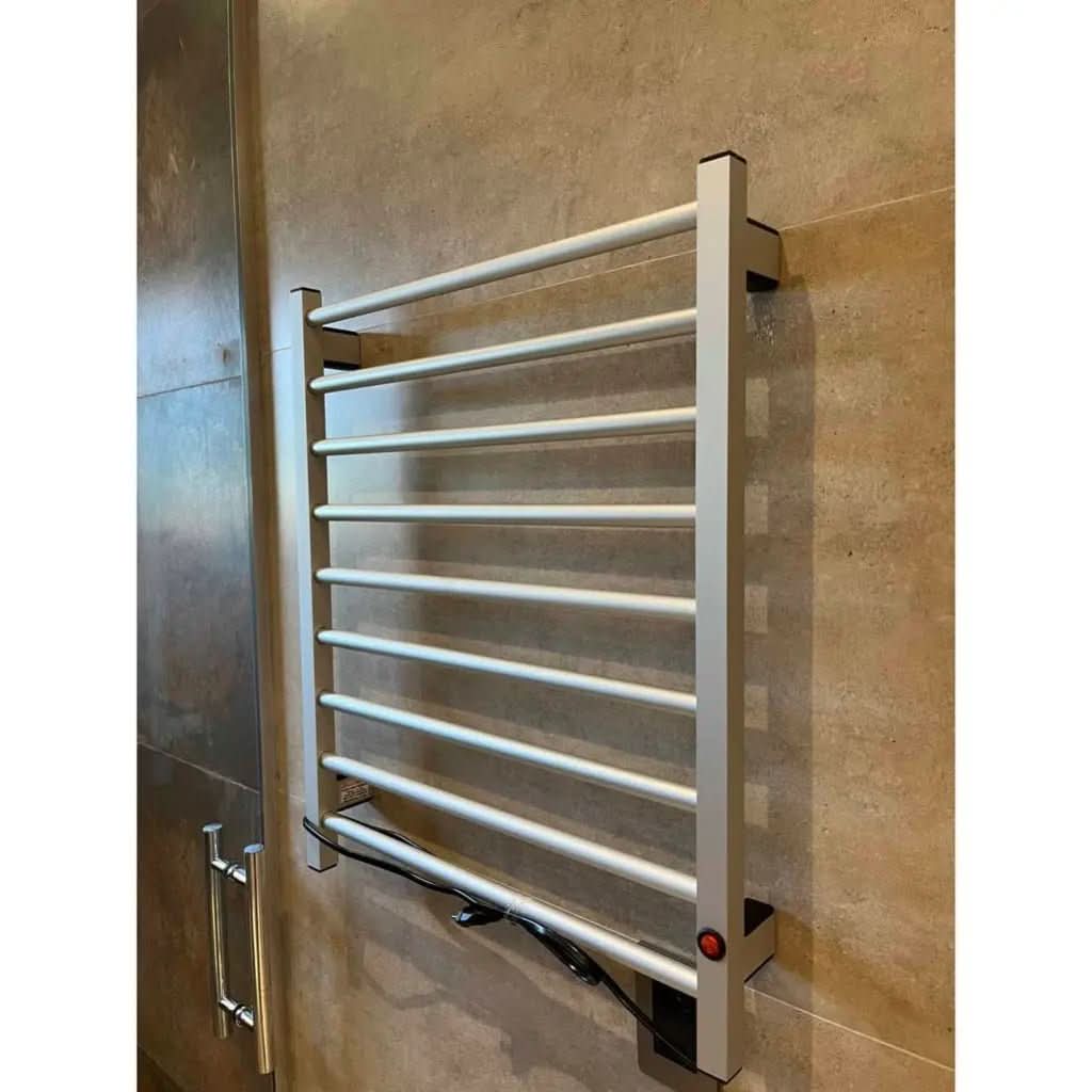 Toalheiro Térmico Alumínio Porta Toalha Electrowood Aquece e Seca Toalhas - Morada Serena