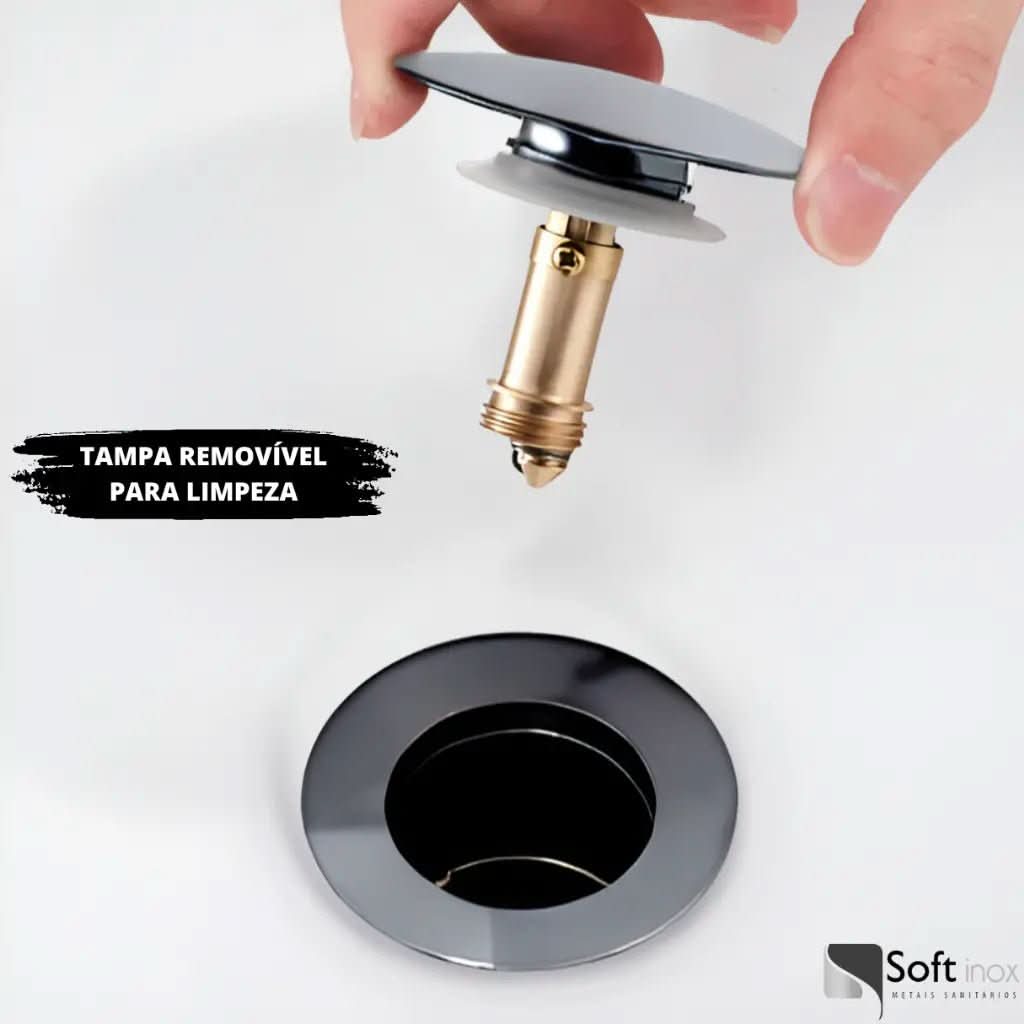 Válvula Click De Inox Pia de Banheiro Lavatório – Qualidade e Praticidade - Morada Serena