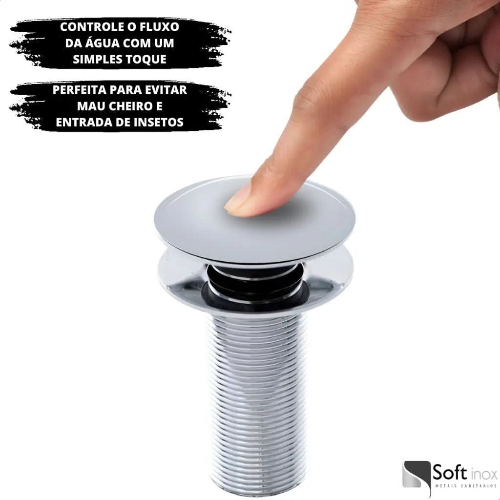 Válvula Click De Inox Pia de Banheiro Lavatório – Qualidade e Praticidade - Morada Serena