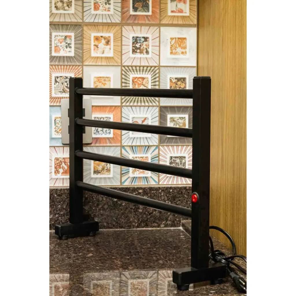 Toalheiro Térmico Porta Toalha Electrowood Portátil de Bancada - Morada Serena