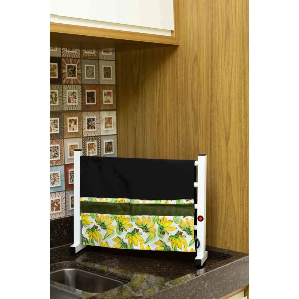 Toalheiro Térmico Porta Toalha Electrowood Portátil de Bancada - Morada Serena