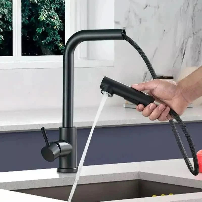Torneira Gourmet para Cozinha Retrátil 360º Monocomando Pulverizador Dupla Misturador - Morada Serena
