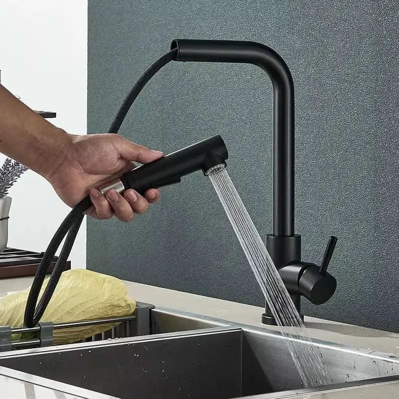 Torneira Gourmet para Cozinha Retrátil 360º Monocomando Pulverizador Dupla Misturador - Morada Serena