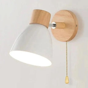 Arandela Articulada de Parede Interna Wooden – Estilo Escandinavo com Braço de Madeira - Morada Serena