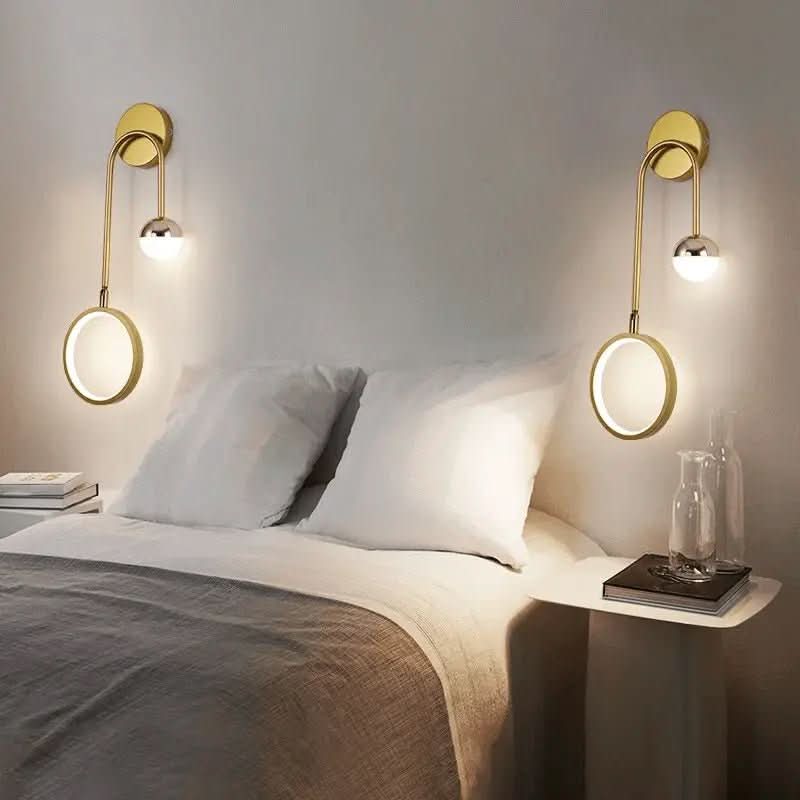 Arandela de Parede De Quarto Moderna Gleam – Elegância e Iluminação Aconchegante - Morada Serena