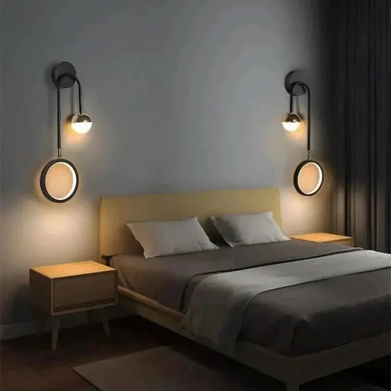 Arandela de Parede De Quarto Moderna Gleam – Elegância e Iluminação Aconchegante - Morada Serena