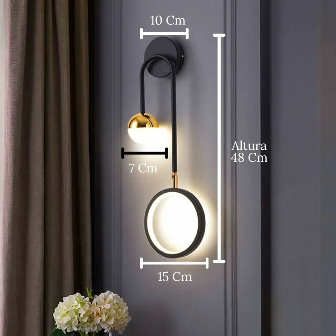 Arandela de Parede De Quarto Moderna Gleam – Elegância e Iluminação Aconchegante - Morada Serena