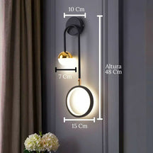 Arandela de Parede De Quarto Moderna Gleam – Elegância e Iluminação Aconchegante - Morada Serena