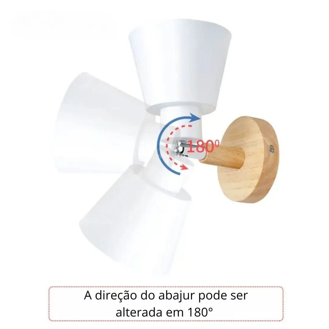 Arandela de Parede Interna Articulada Escandinava – Iluminação Moderna com Estilo Nórdico - Morada Serena