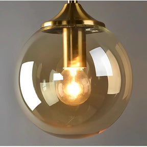 Arandela de Parede Interna Dourada Globo com Design Sofisticado - Morada Serena