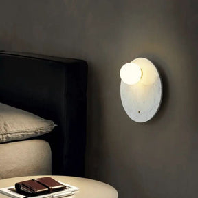 Arandela de Parede Interna Stone – Estilo Contemporâneo em Pedra Natural - Morada Serena