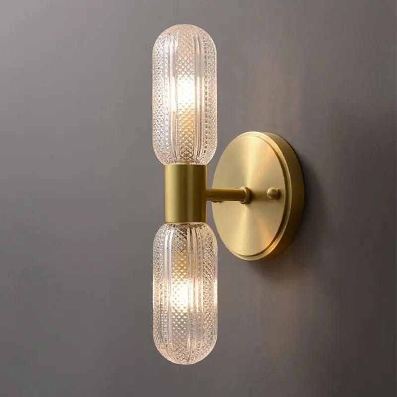 Arandela Dourada de Parede Interna Retro Elegance – Estilo Retrô com Sofisticação - Morada Serena