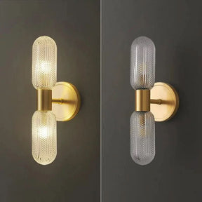 Arandela Dourada de Parede Interna Retro Elegance – Estilo Retrô com Sofisticação - Morada Serena