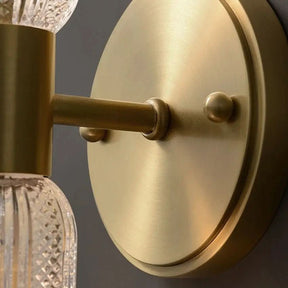 Arandela Dourada de Parede Interna Retro Elegance – Estilo Retrô com Sofisticação - Morada Serena
