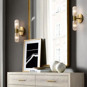 Arandela Dourada de Parede Interna Retro Elegance – Estilo Retrô com Sofisticação - Morada Serena