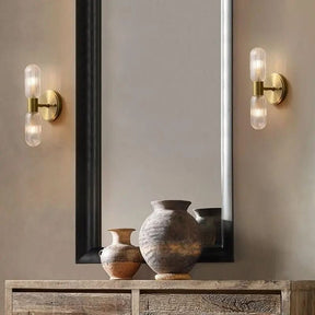 Arandela Dourada de Parede Interna Retro Elegance – Estilo Retrô com Sofisticação - Morada Serena