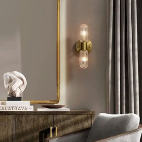 Arandela Dourada de Parede Interna Retro Elegance – Estilo Retrô com Sofisticação - Morada Serena