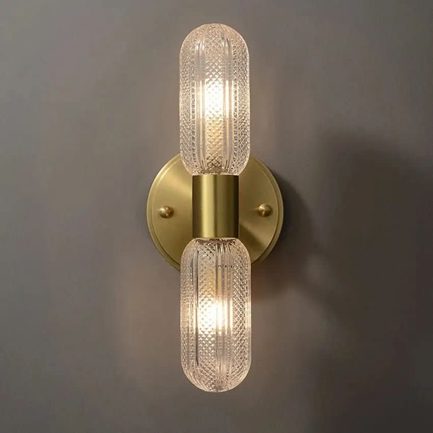 Arandela Dourada de Parede Interna Retro Elegance – Estilo Retrô com Sofisticação - Morada Serena