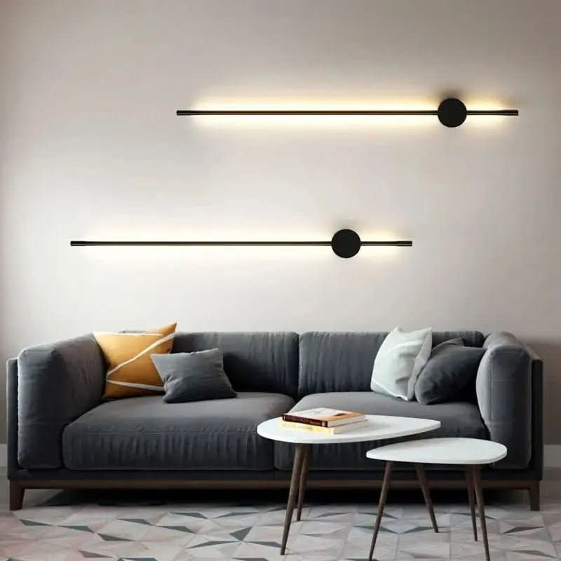 Arandela Linear de Parede Interna Ajustável – Iluminação Moderna com Design Minimalista - Morada Serena