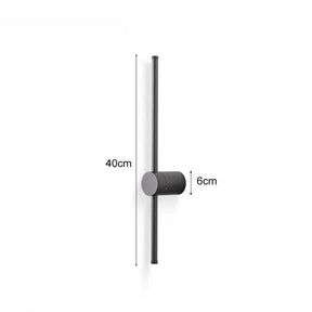 Arandela Linear de Parede Interna Ajustável – Iluminação Moderna com Design Minimalista - Morada Serena