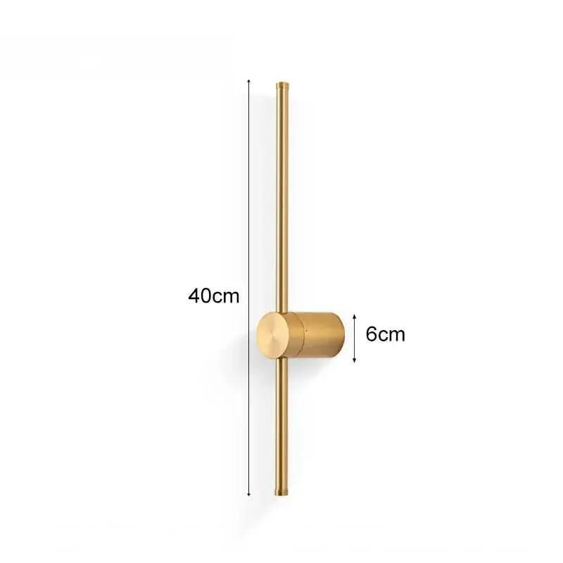 Arandela Linear de Parede Interna Ajustável – Iluminação Moderna com Design Minimalista - Morada Serena