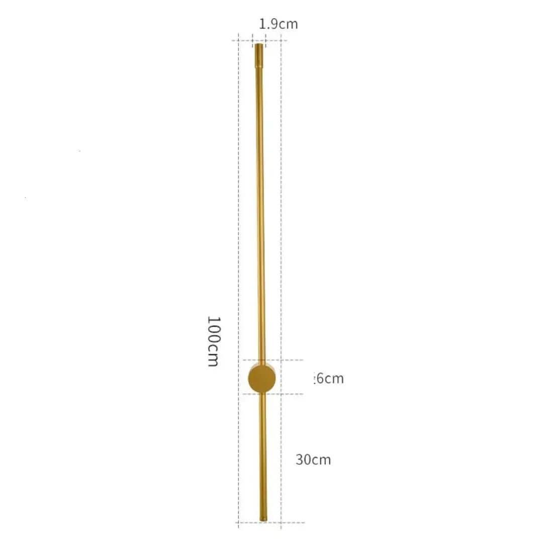 Arandela Linear de Parede Interna Ajustável – Iluminação Moderna com Design Minimalista - Morada Serena